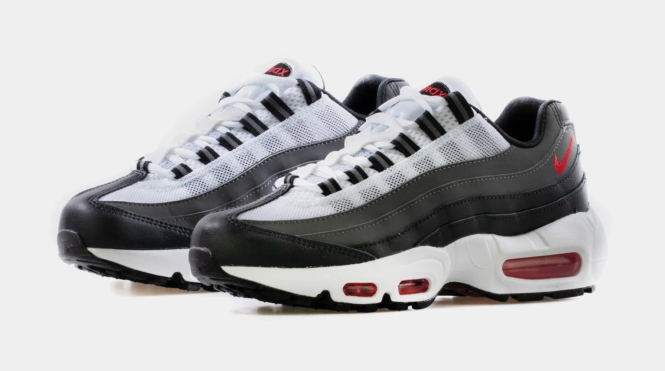 Air Max 95 Recraft Grade School Lifestyle Shoe (Gray/Red)