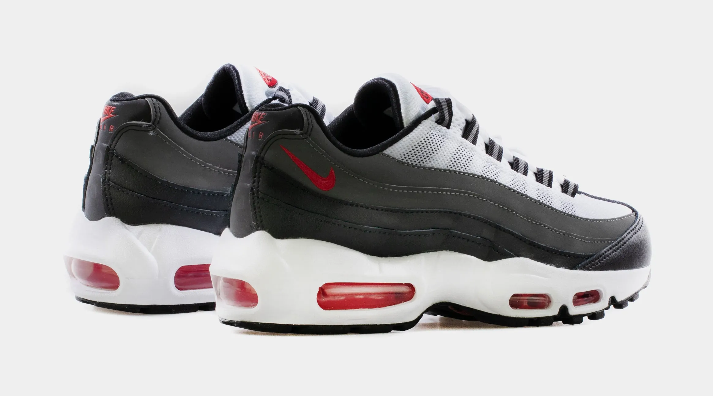 Air Max 95 Recraft Grade School Lifestyle Shoe (Gray/Red)