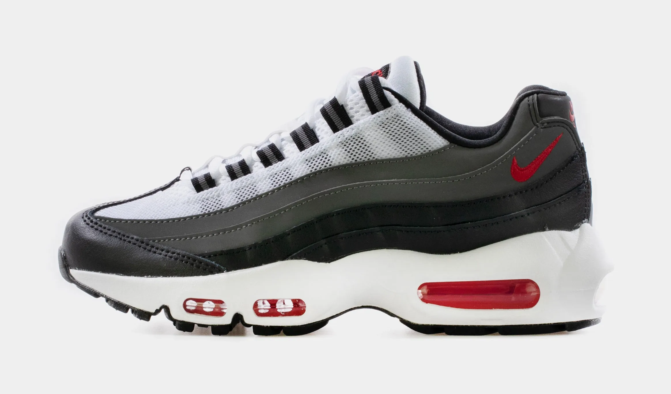 Air Max 95 Recraft Grade School Lifestyle Shoe (Gray/Red)