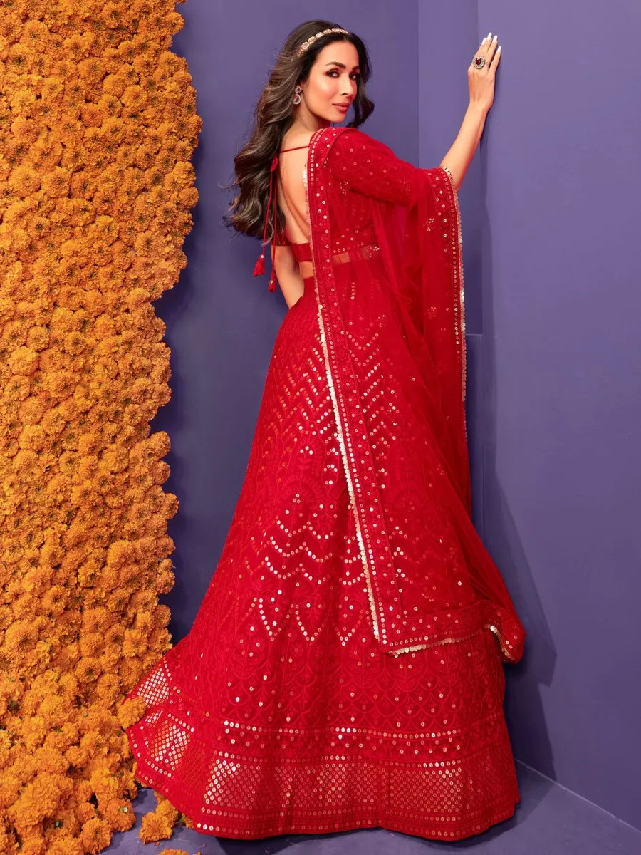 Alluring Bollywood Diva Malaika Arora Featuring Inddus Lehenga Choli