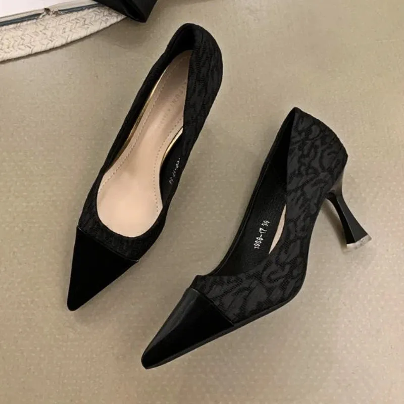 Amozae-Pointed Toe High Heels Women Fashion Elegant Office High Heels Shoes Party Dress Wedding Shoes Designer Stiletto Heel Female