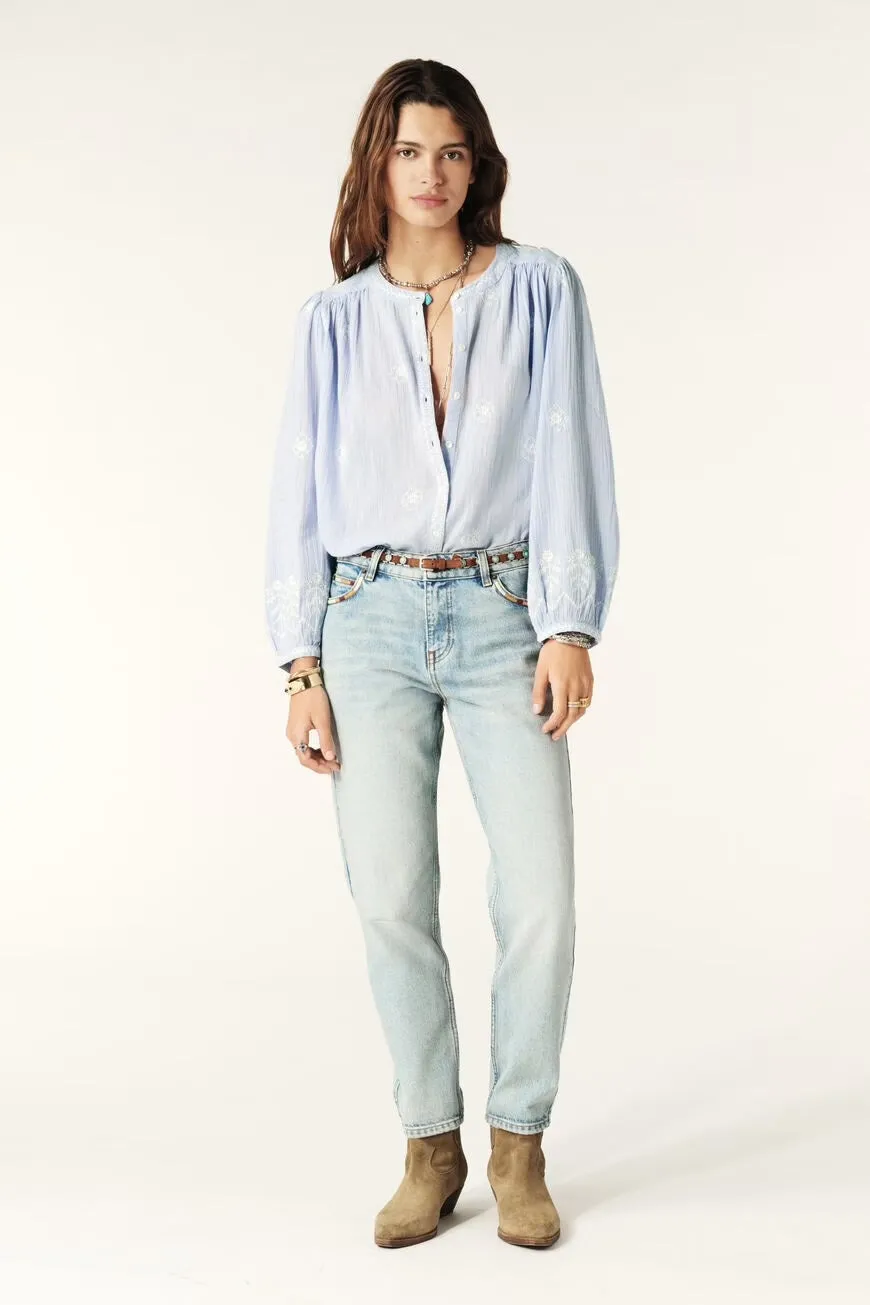 Bash Paris Duha Blouse in Blue Ciel