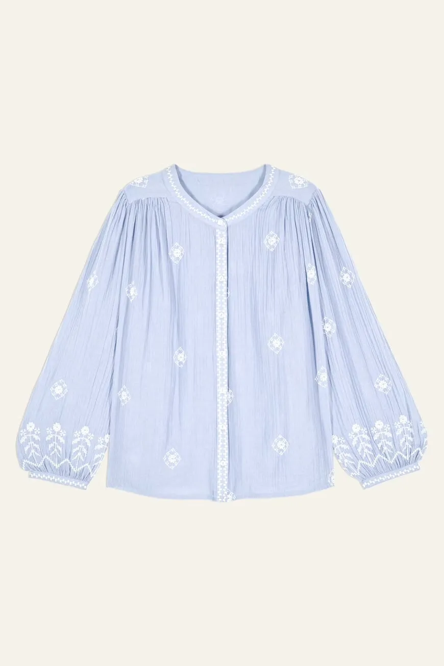 Bash Paris Duha Blouse in Blue Ciel