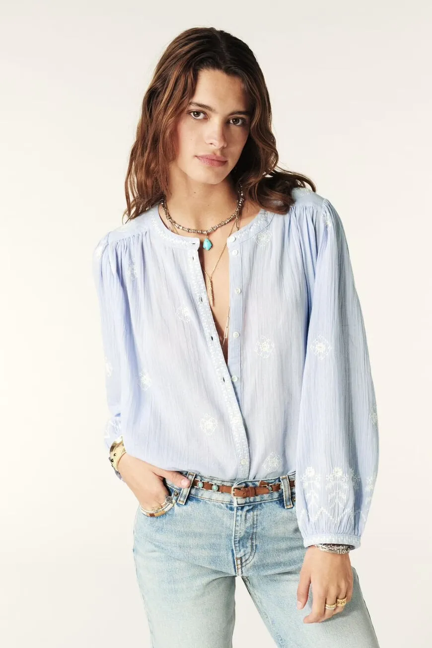 Bash Paris Duha Blouse in Blue Ciel