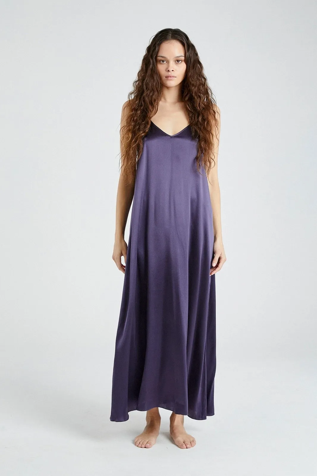   Beryll Julie Silk Maxi Dress | Midnight Blue