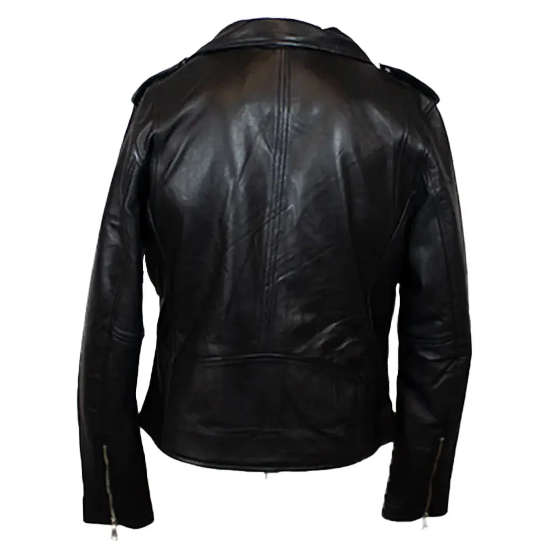 BOL Women's Asymmetrical Leather Moto Jacket