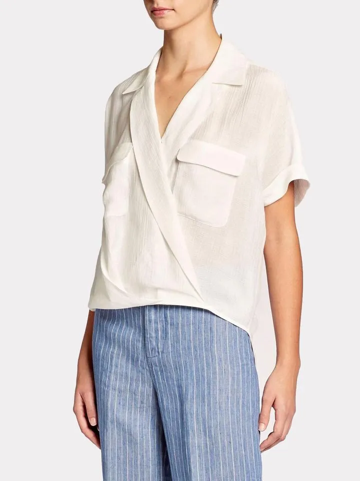 BROCHU WALKER - Josie Blouse in Salt White