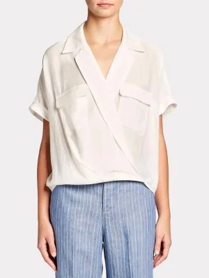 BROCHU WALKER - Josie Blouse in Salt White