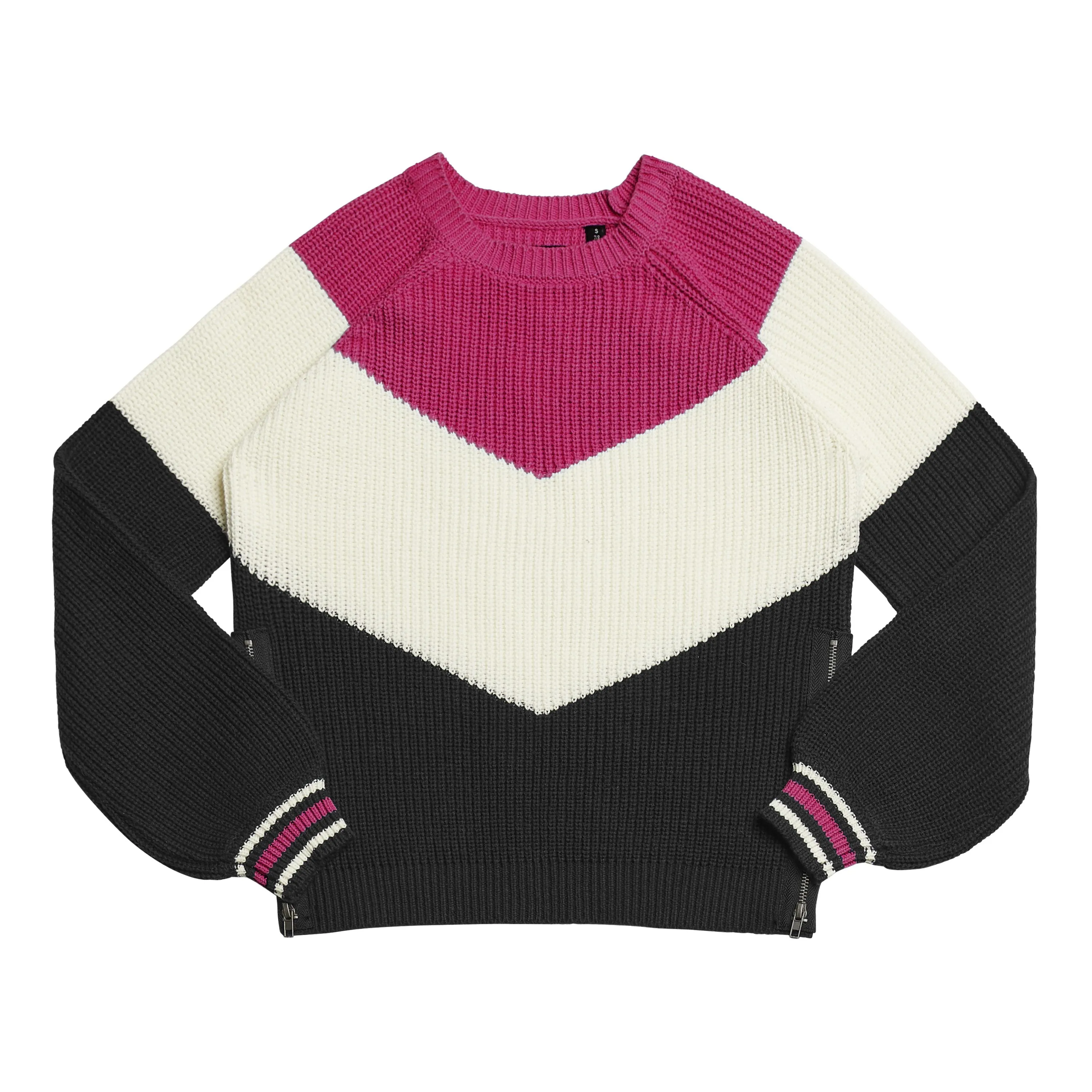 Colorblock Chevron Sweater