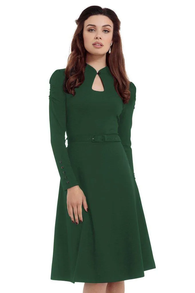 Dita 50s Flared Dress With Cut-Out