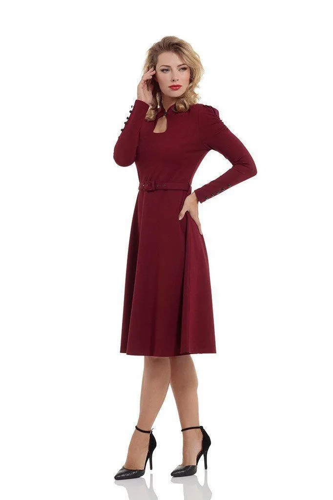 Dita 50s Flared Dress With Cut-Out