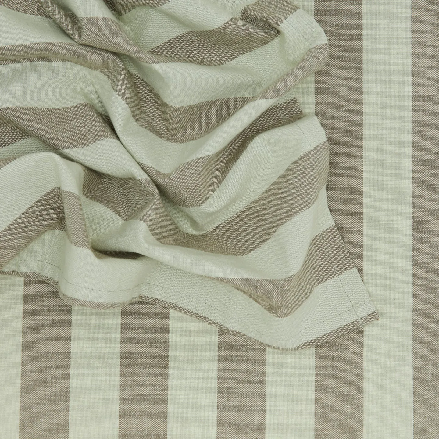 Essential Striped Dinner Napkin, Set of 4 - Sage/Olive