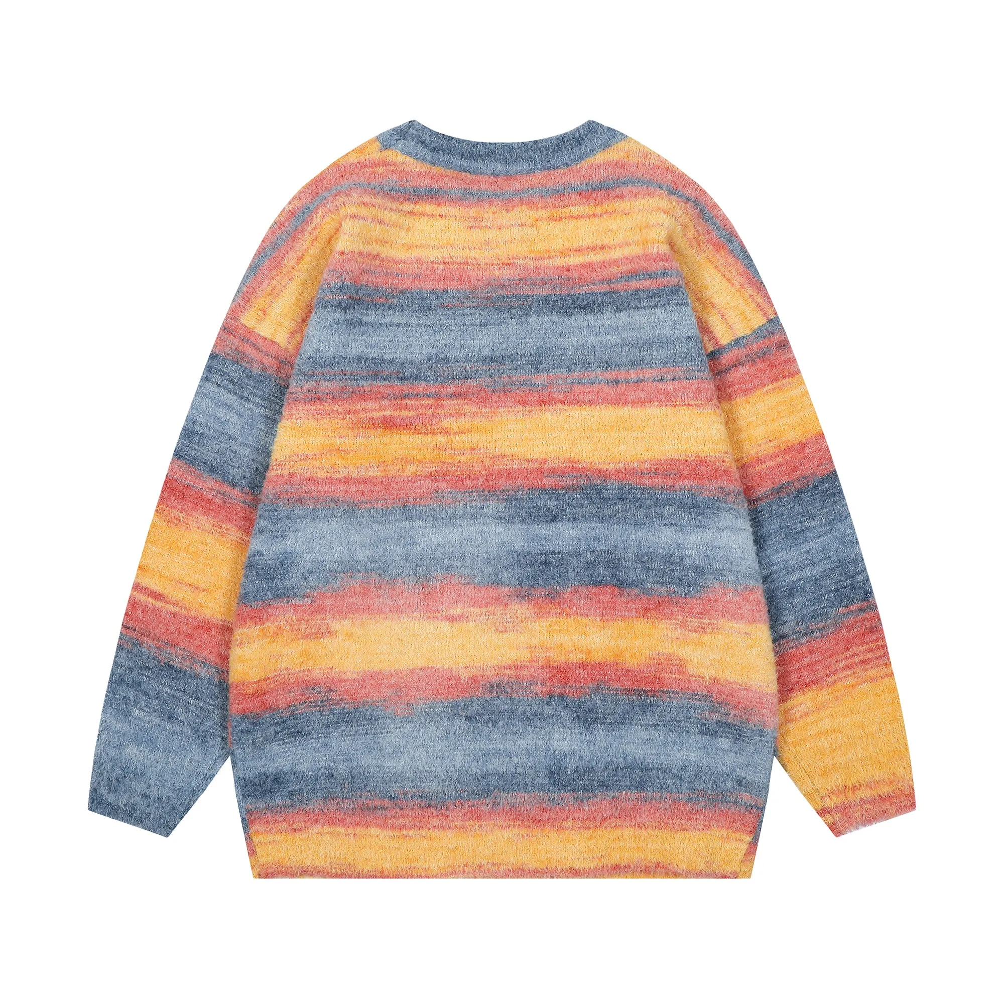 Faire Echo flame-striped casual sweater