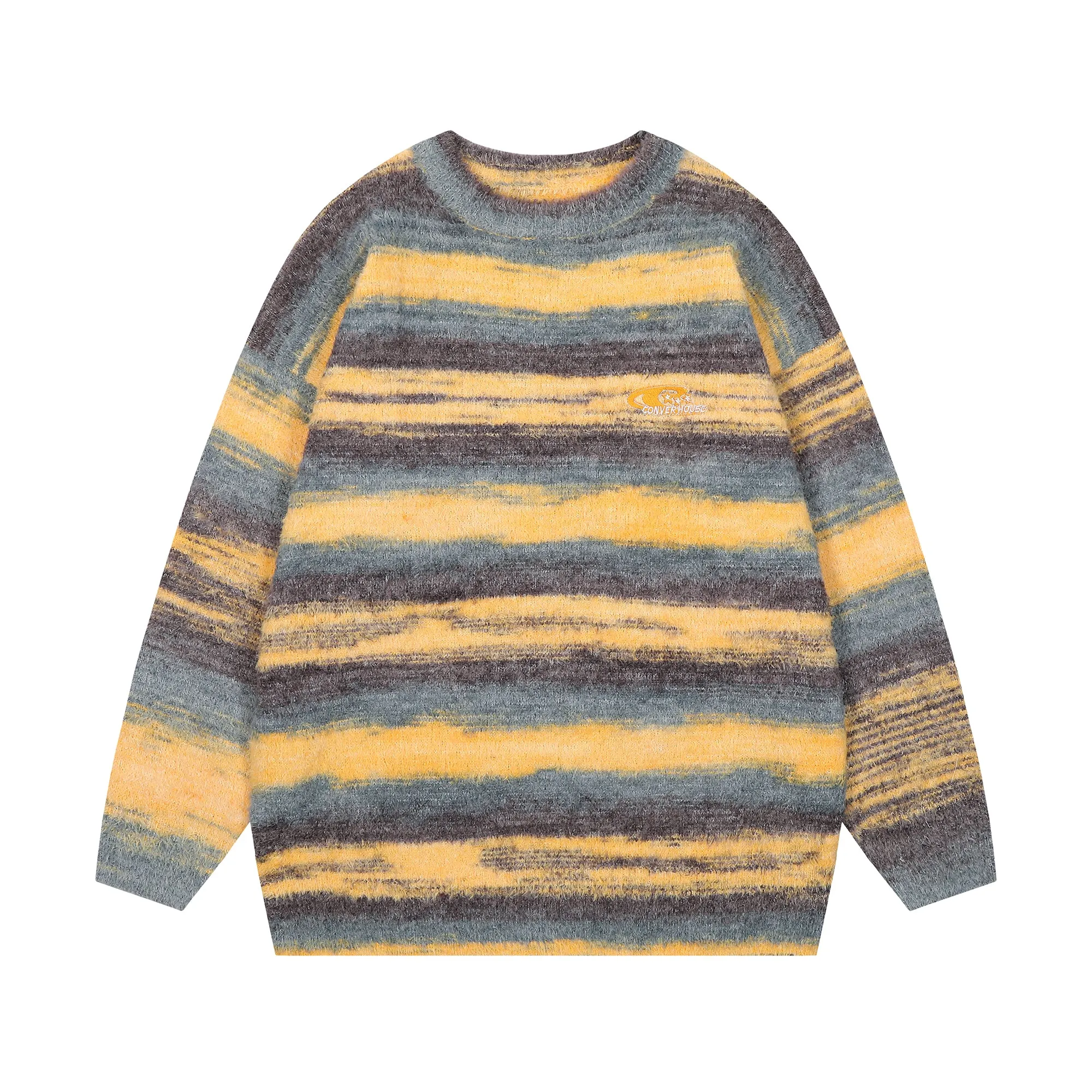 Faire Echo flame-striped casual sweater