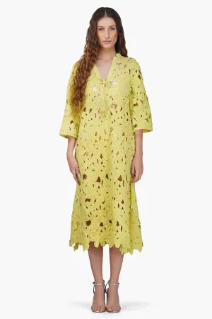 Fall For Neon Floral Lace Cover Up Dress