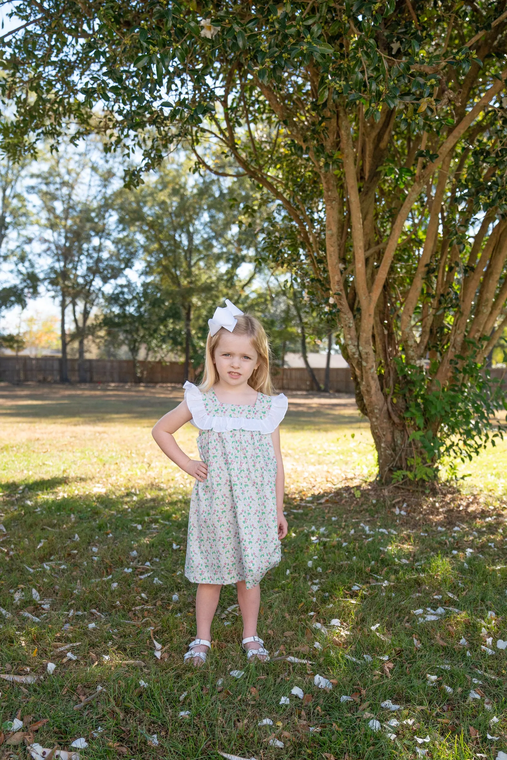 Georgia Green Floral Dress