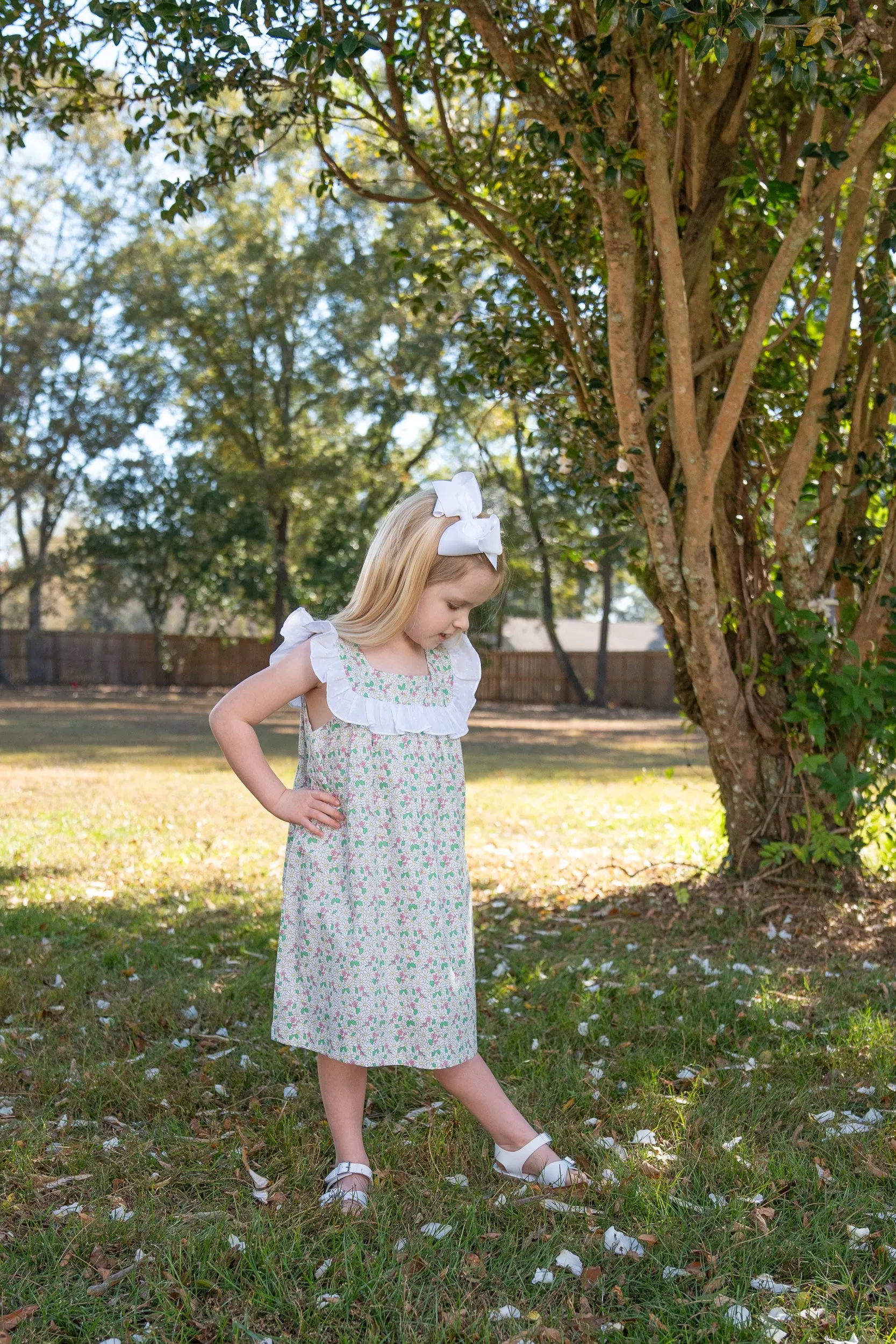 Georgia Green Floral Dress