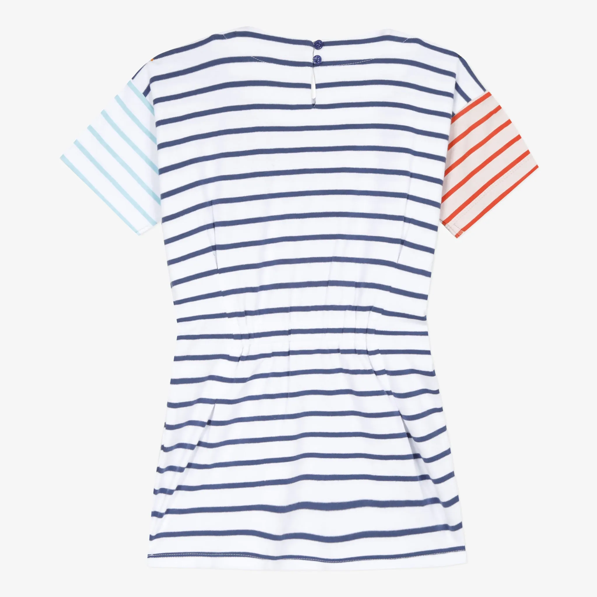 Girls' striped jersey dress