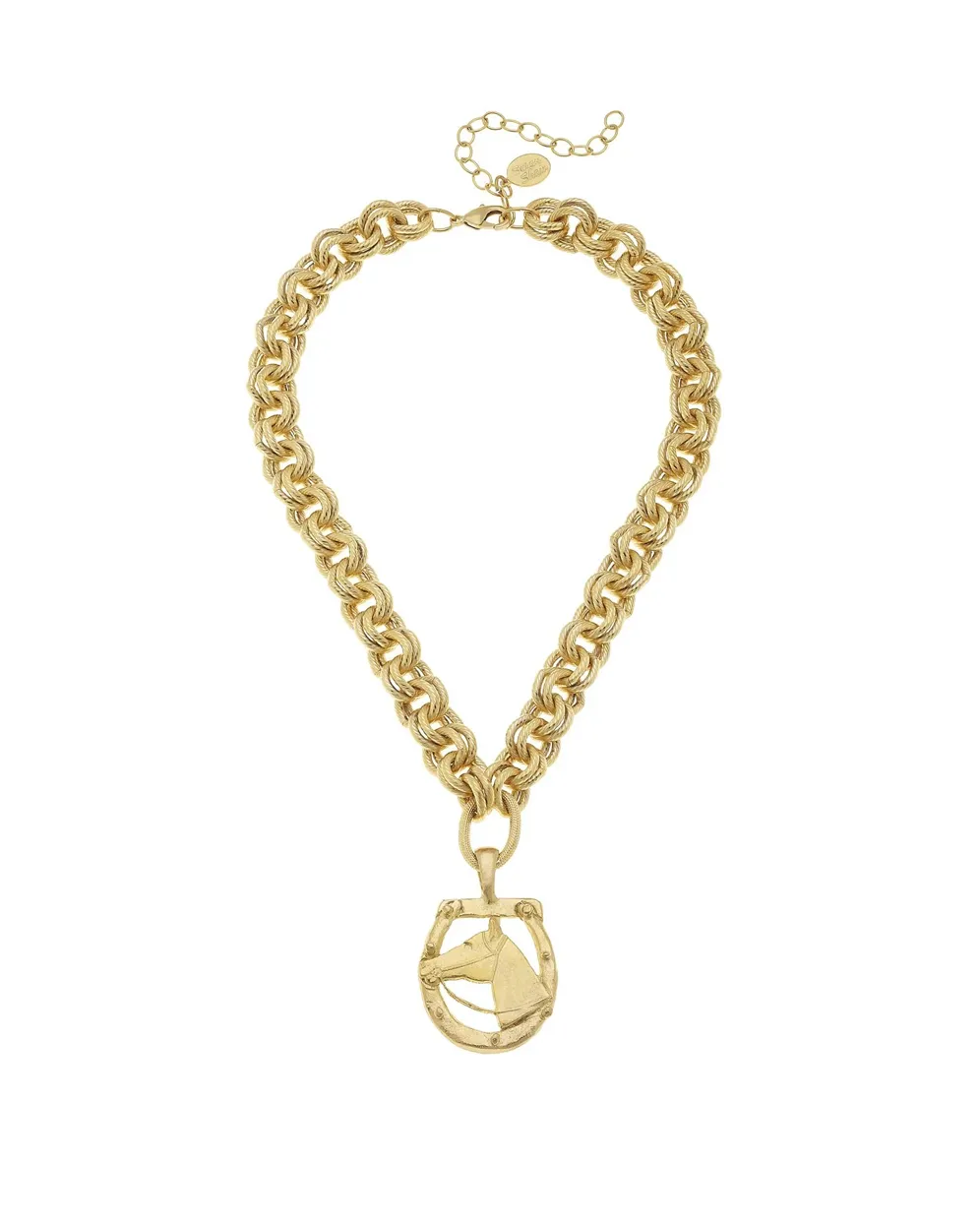 Gold Horseshoe Necklace