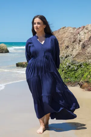 Harvest Maxi Dress | Navy | FINAL SALE