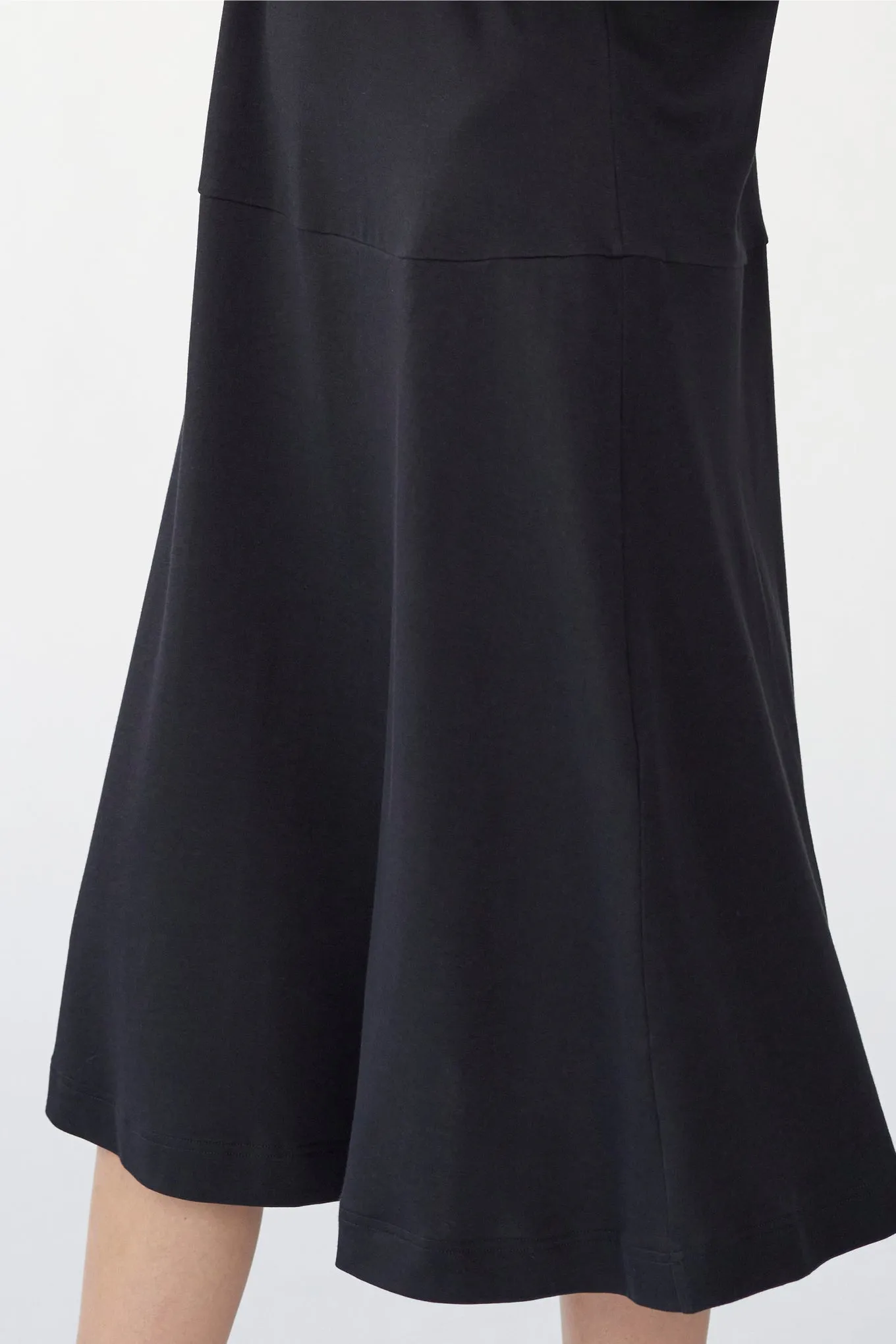 HOLDEN JERSEY DRESS - NAVY - SILK/COTTON JERSEY