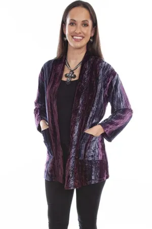 Honey Creek Velvet (Plum) - Women's Cardigan