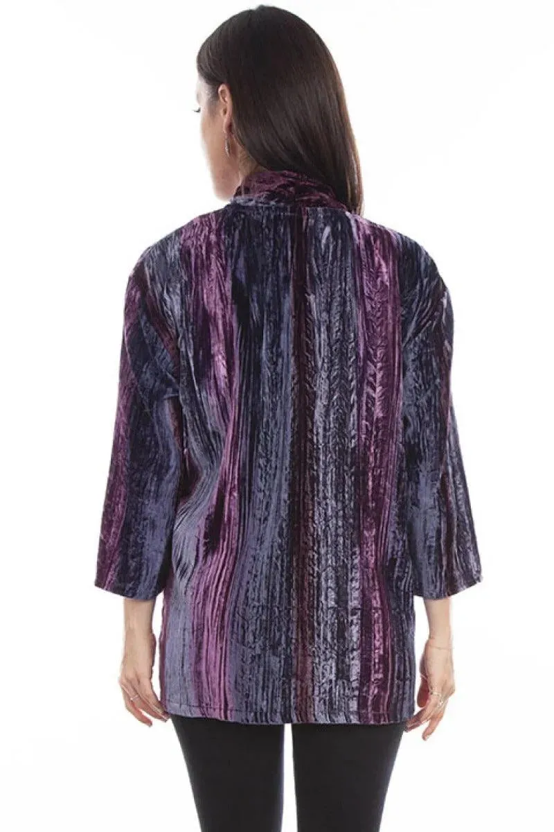 Honey Creek Velvet (Plum) - Women's Cardigan