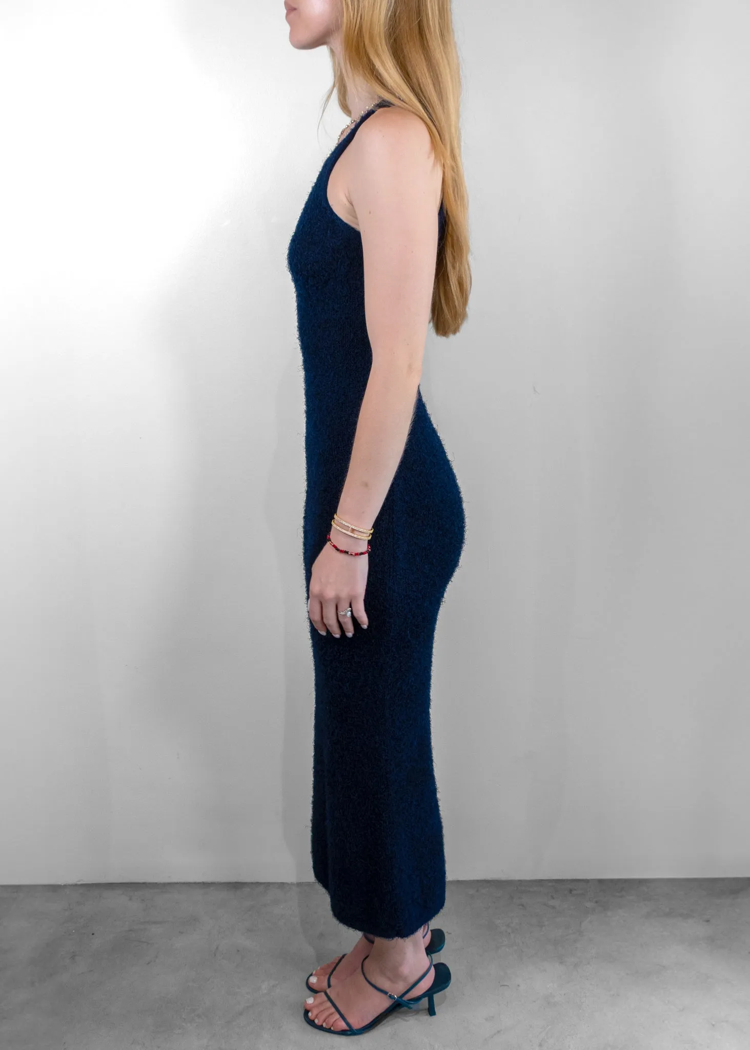 Khaite Navy Jaime Dress