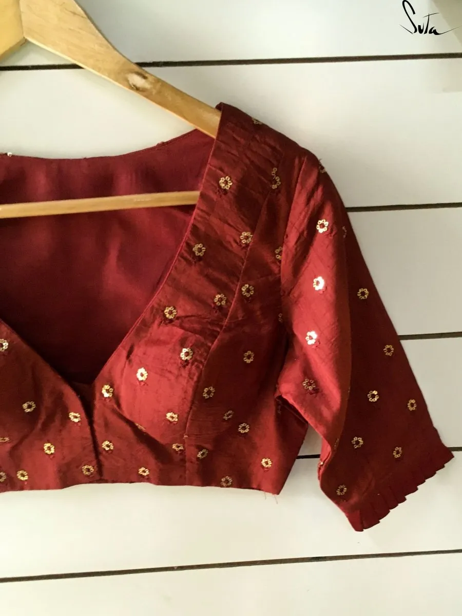 Maroon Stars (Blouse)