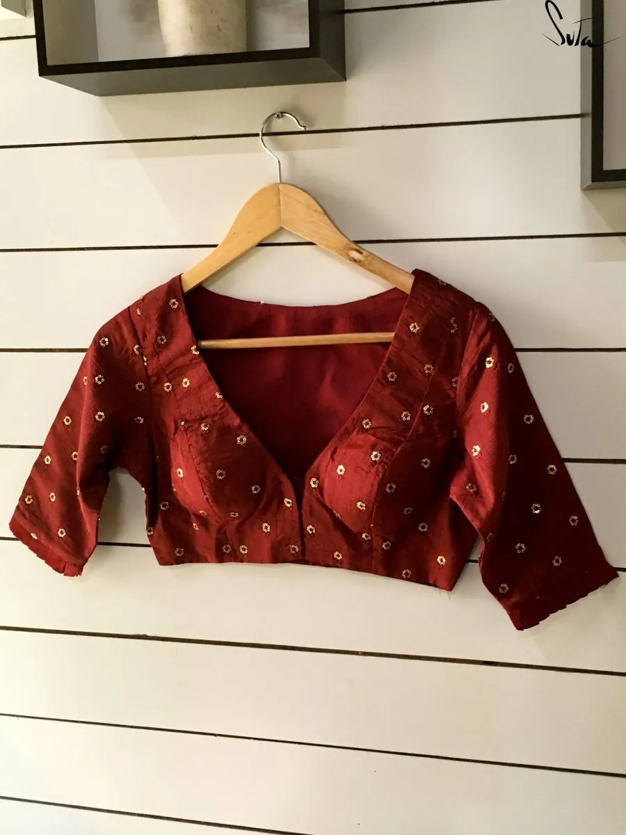 Maroon Stars (Blouse)