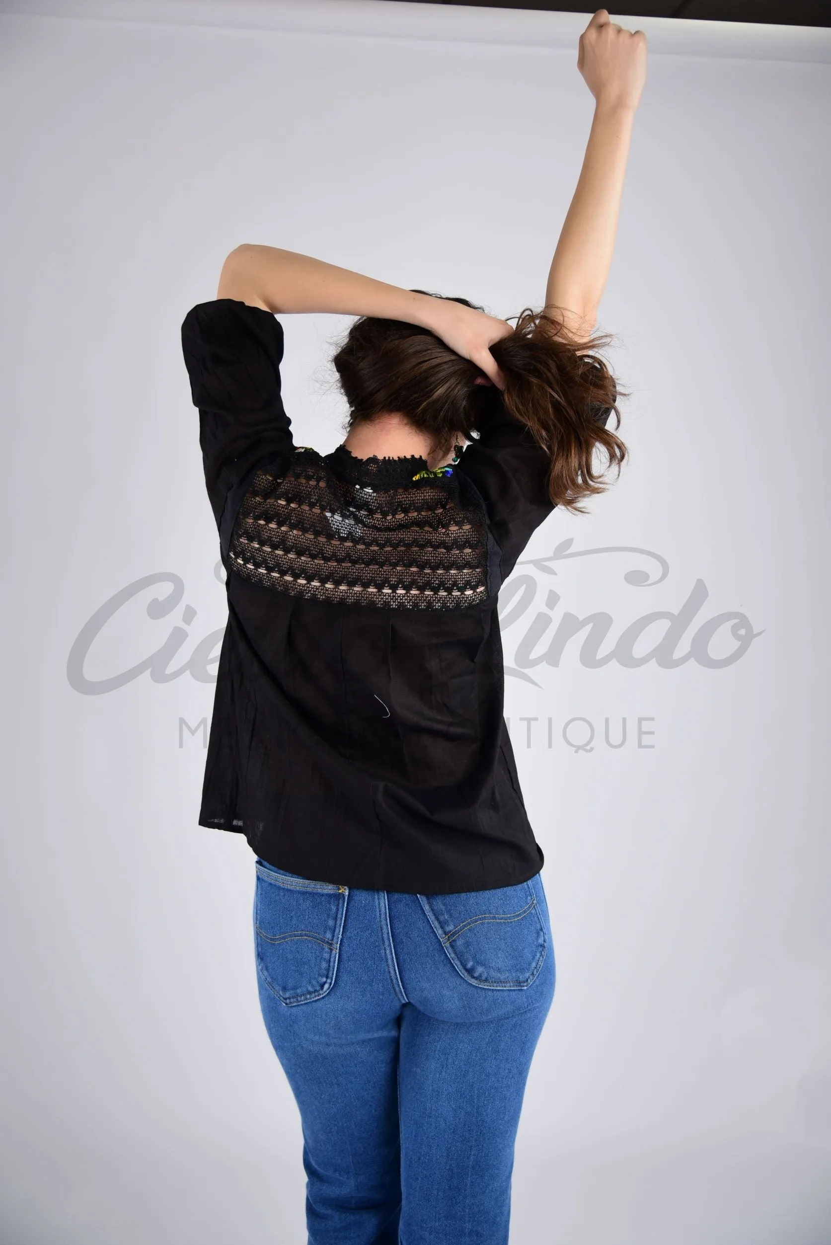 Mexican Floral Embroidered Blouse Espanola