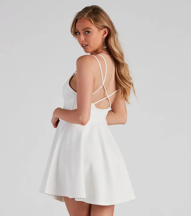 Must V-Love Ponte Skater Dress