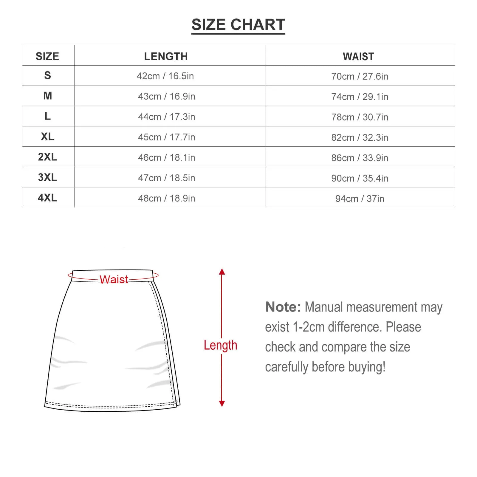 Park Map Short Skirt