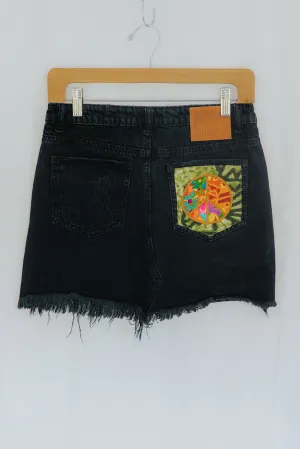 Peace Pocket Denim Skirt - #1