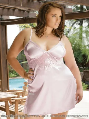 Plus Size Satin Livin' Chemise