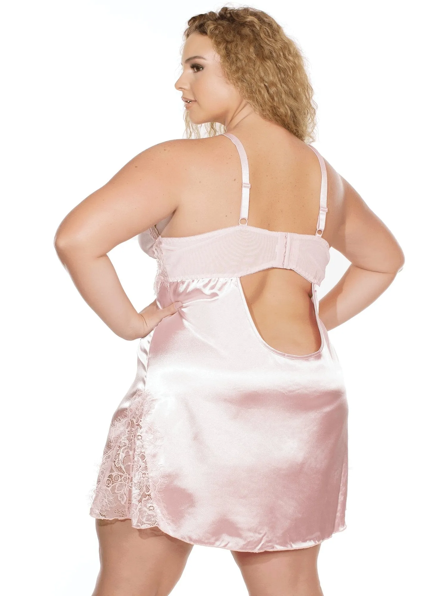 Plus Size Satin Livin' Chemise