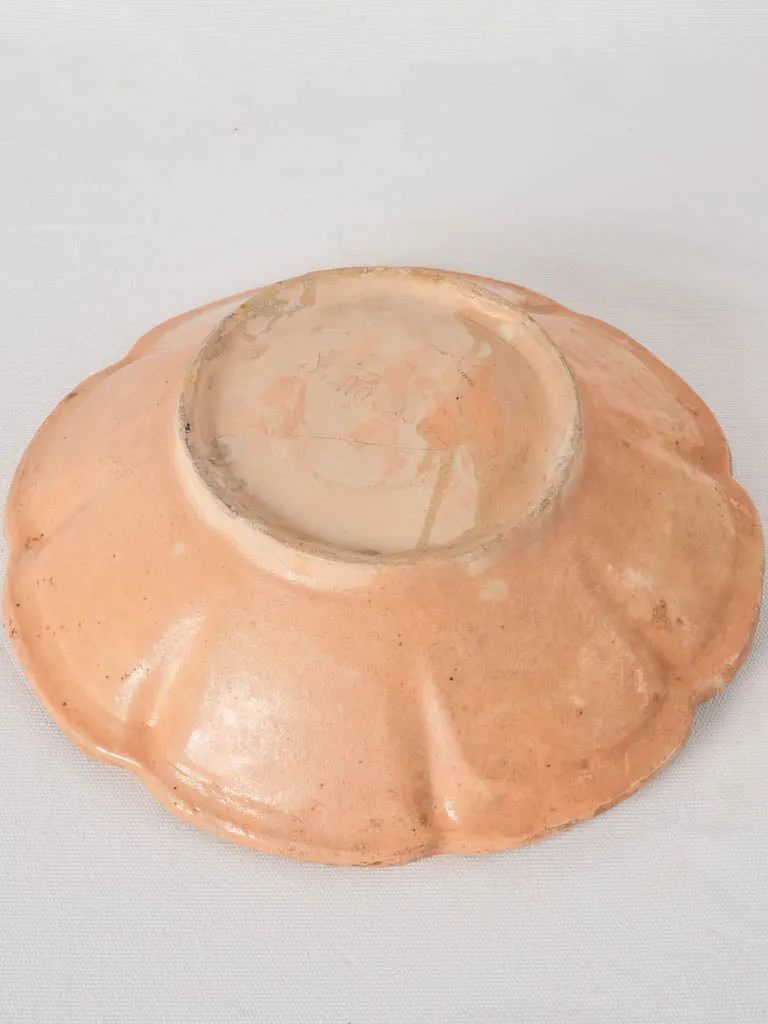 RESERVED CS  Ocher melon dish from Provence