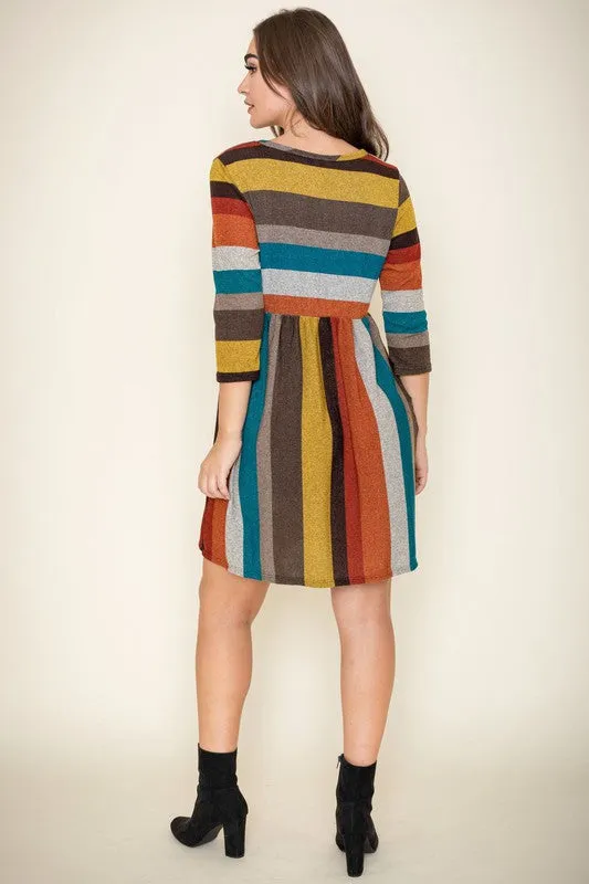 TEEK - Multi Color Mini Dress