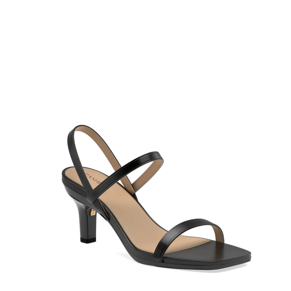 The Slingback Miranda - Coal   Stiletto Heel Kit 3 Coal-FINAL SALE