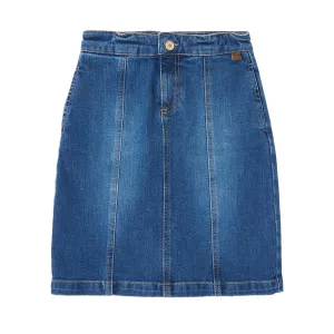 TOCOTO VINTAGE LONG DENIM SKIRT