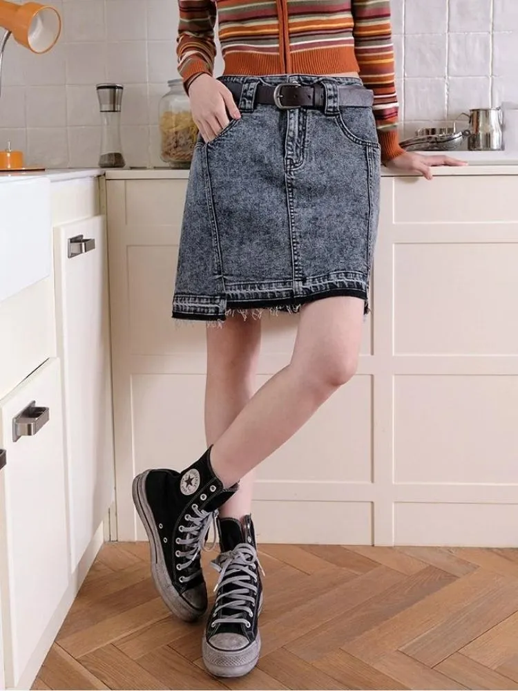 Versatile denim skirt【s0000003514】