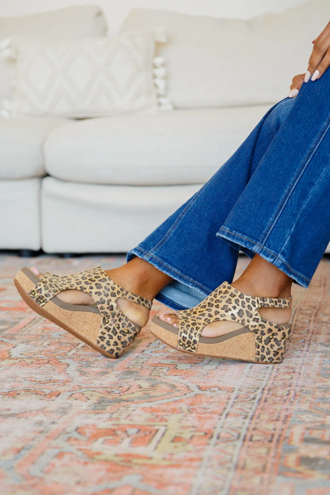 Walk On The Wild Side Leopard Wedge