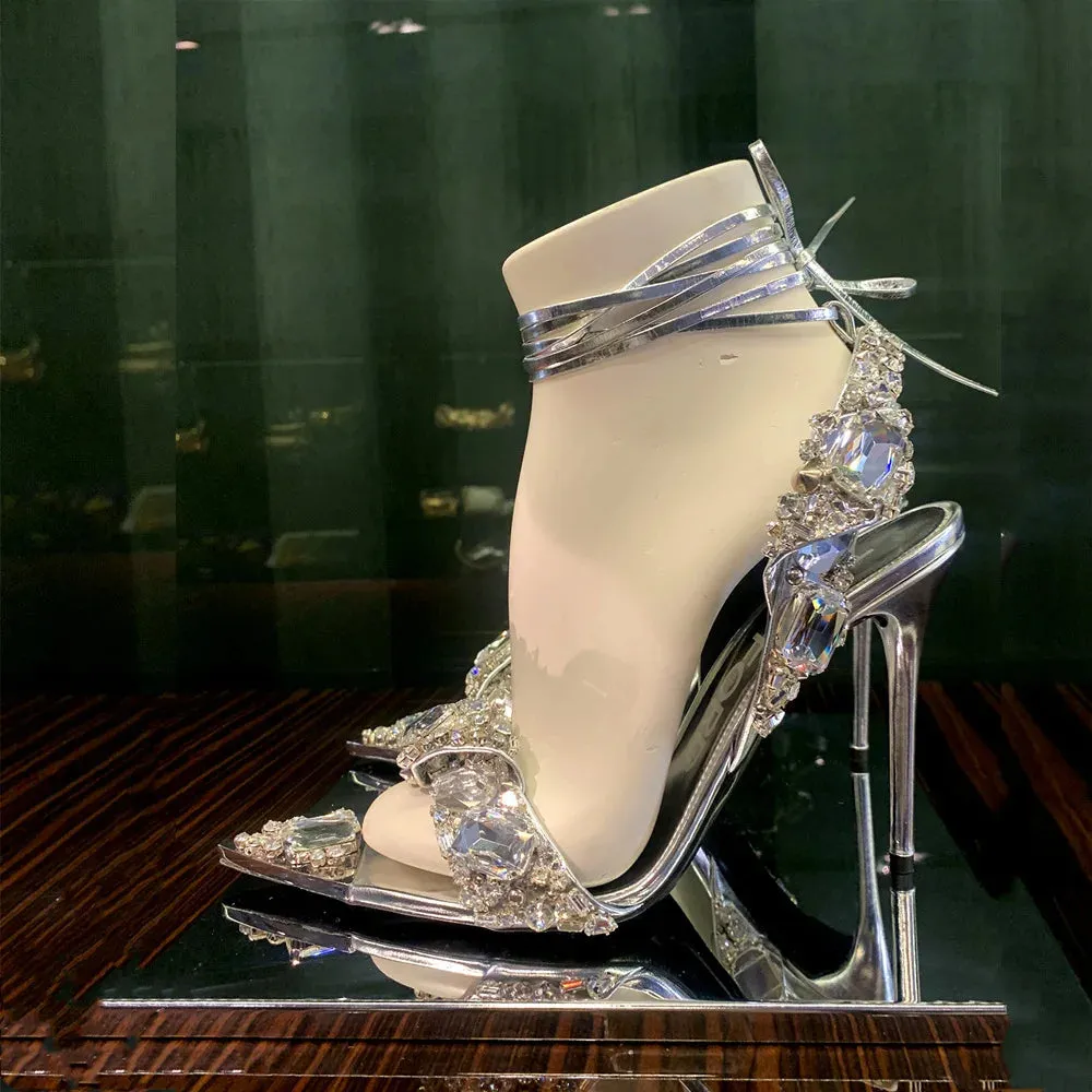 Wedding Crystal Diamond High Heels