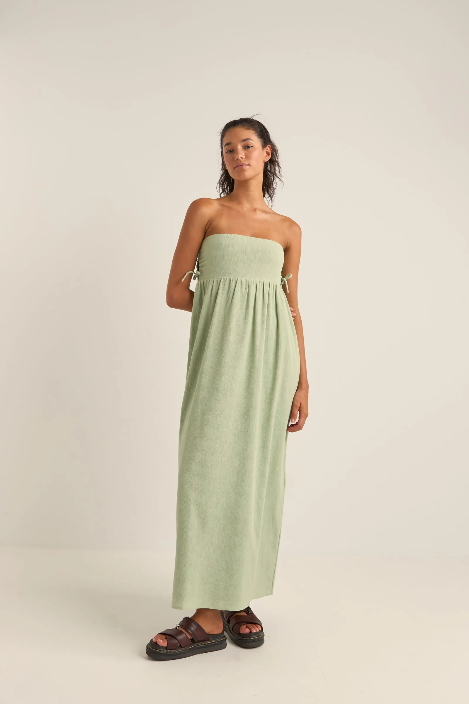 Zali Tie Side Maxi Dress Sage